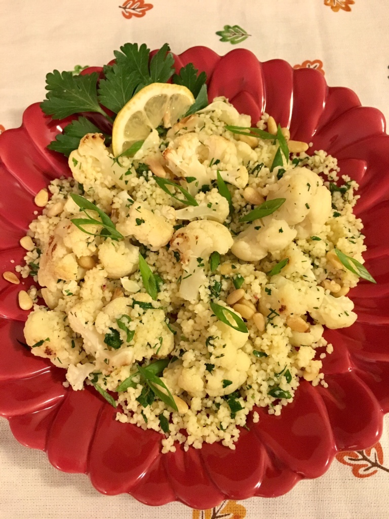 Roasted Cauliflower Couscous Toss - Its Thyme 2 Cook